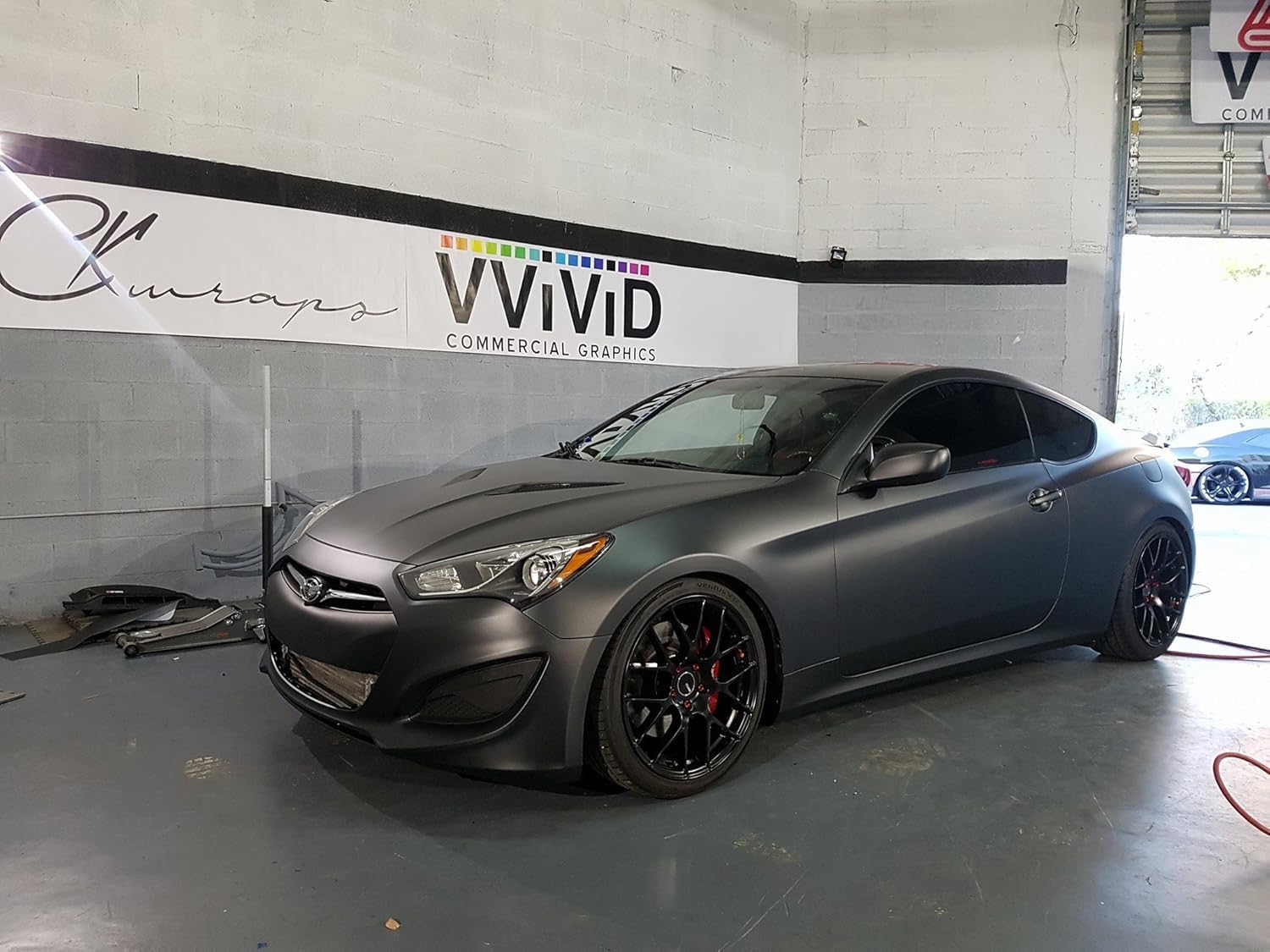 VViViD+ Matte Metallic Black Premium Vinyl Wrap (100ft x 5ft)