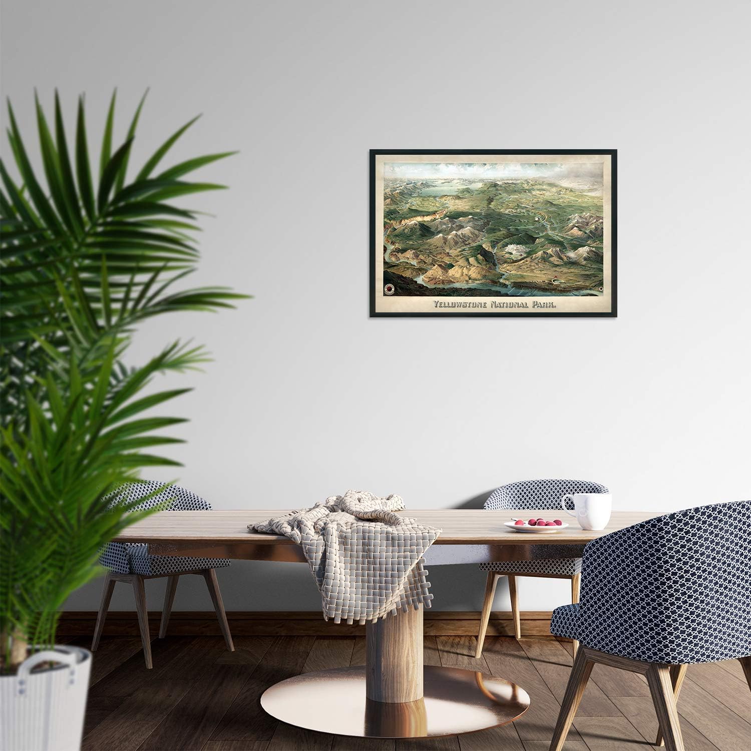 HISTORIX Vintage 1904 Yellowstone National Park Poster - 16x24 Inch Vintage Map of Yellowstone Wall Art - Yellowstone National Park Map - Yellowstone Art - Yellowstone Poster