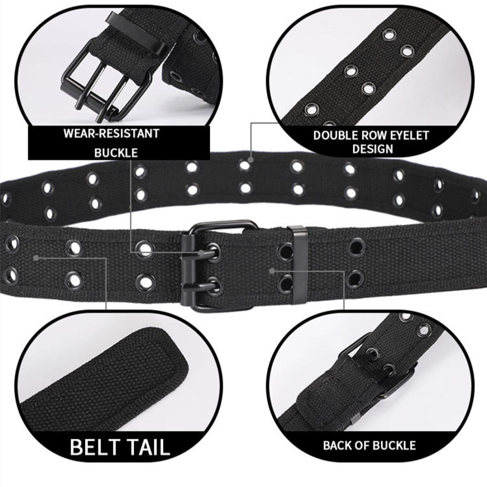 Cinturones de hombre, estilo militar, de lona y nailon, estilo táctico, informal y moderno.