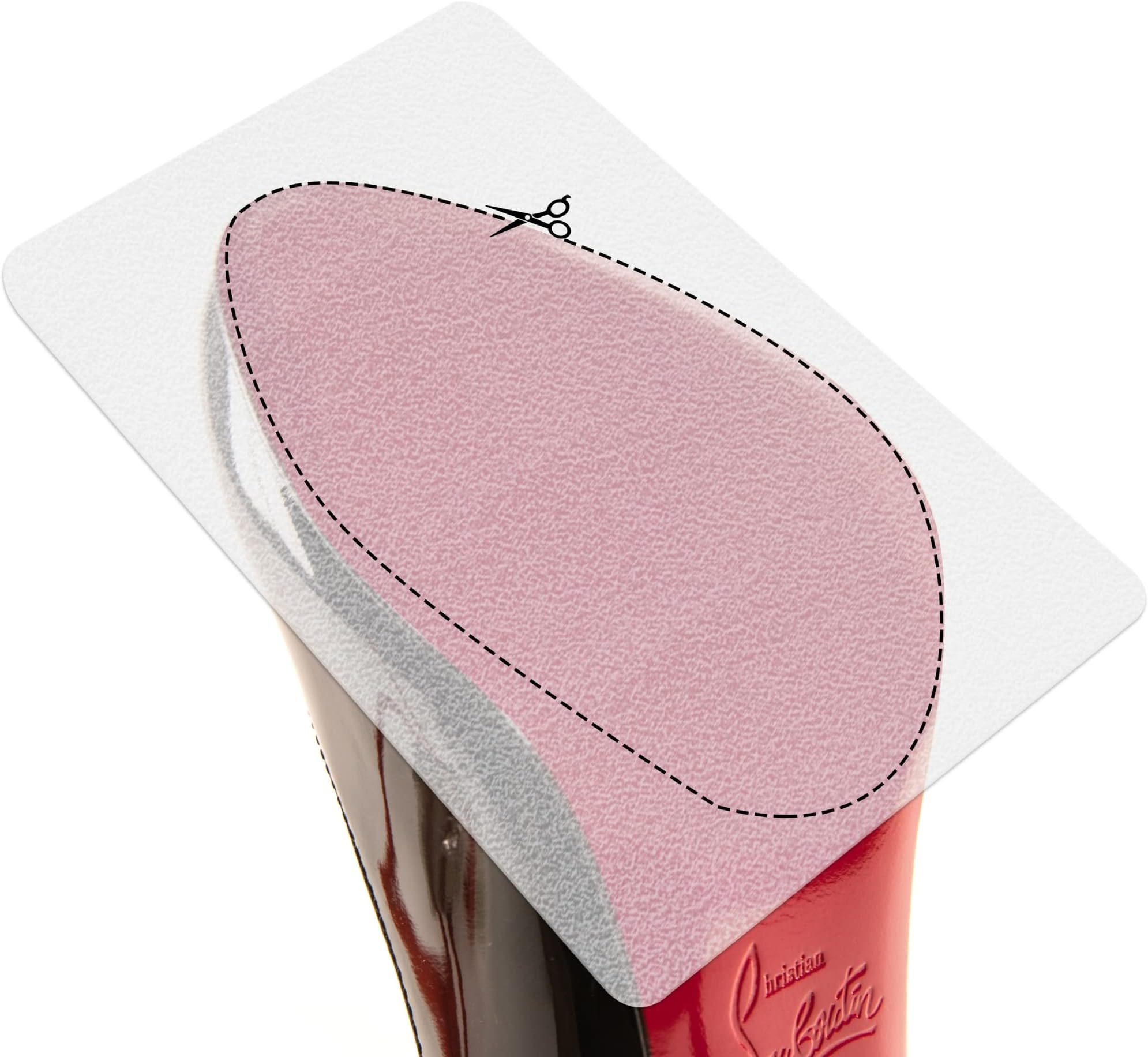 Clear Sole Protectors for Christian Louboutin Heels, Jimmy Choo, High Heels, Men's Shoes - Non Slip Texture