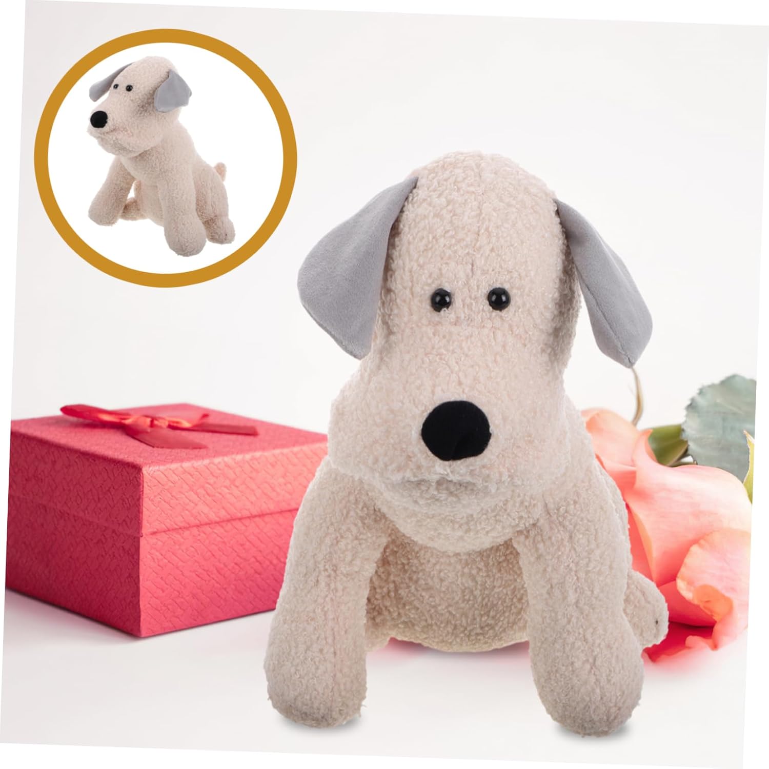 TEHAUX Fabric Dog Door Stopper Soft Weiner Dog Decor Plush Animal Doorstop for Home Decor