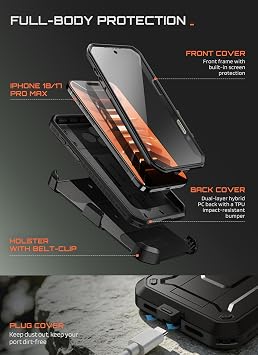 Supcase for iPhone 18 Pro Max / 17 Pro Max Case with Screen Protector UBPro