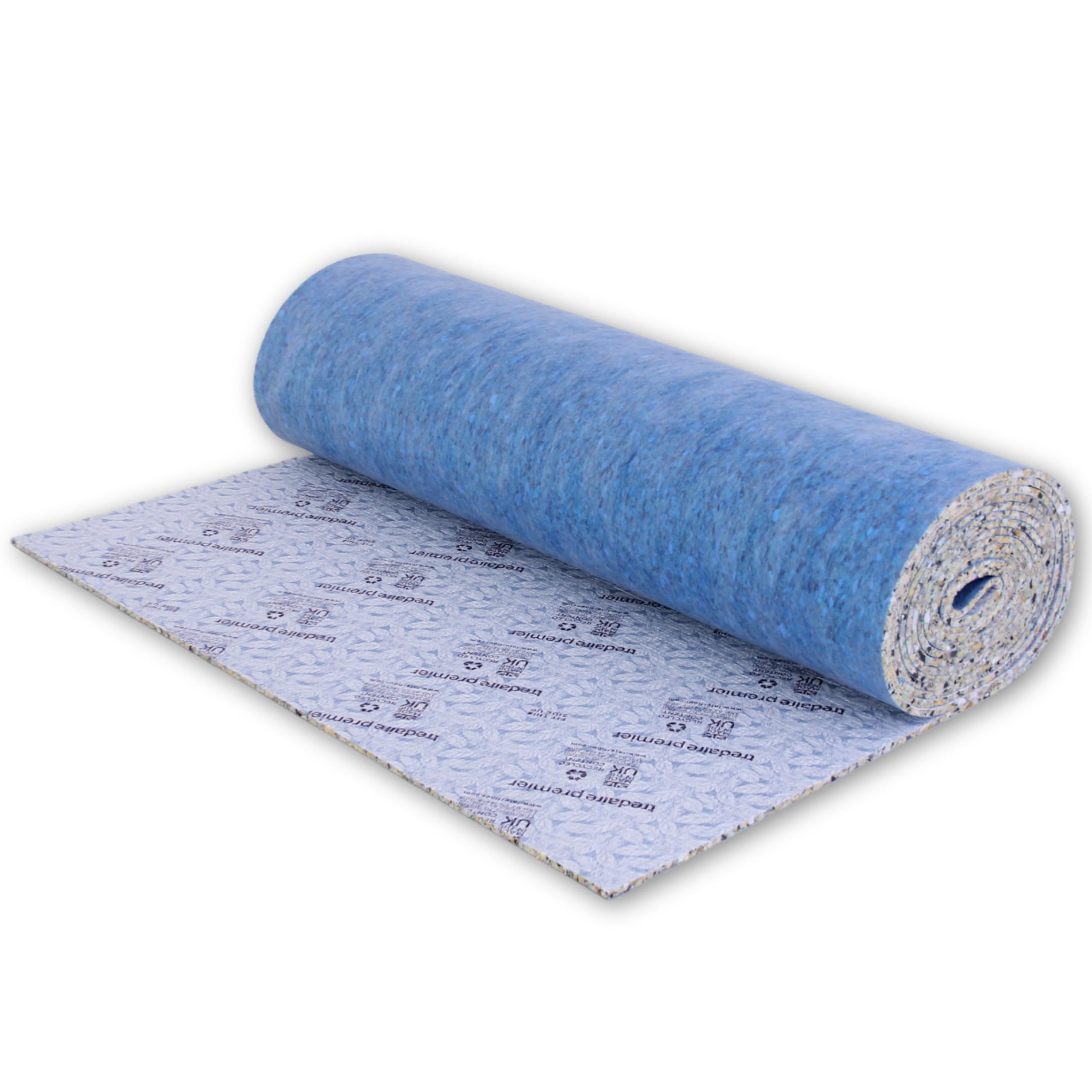 Carpet Underlay - 11mm Thick - High-Density PU Foam Insulation Roll 107.64 ft²(10 m²) - Soft and Comfortable Foam Underlay for Bedroom, Living Room, Stairs - Heat & Sound Insulation