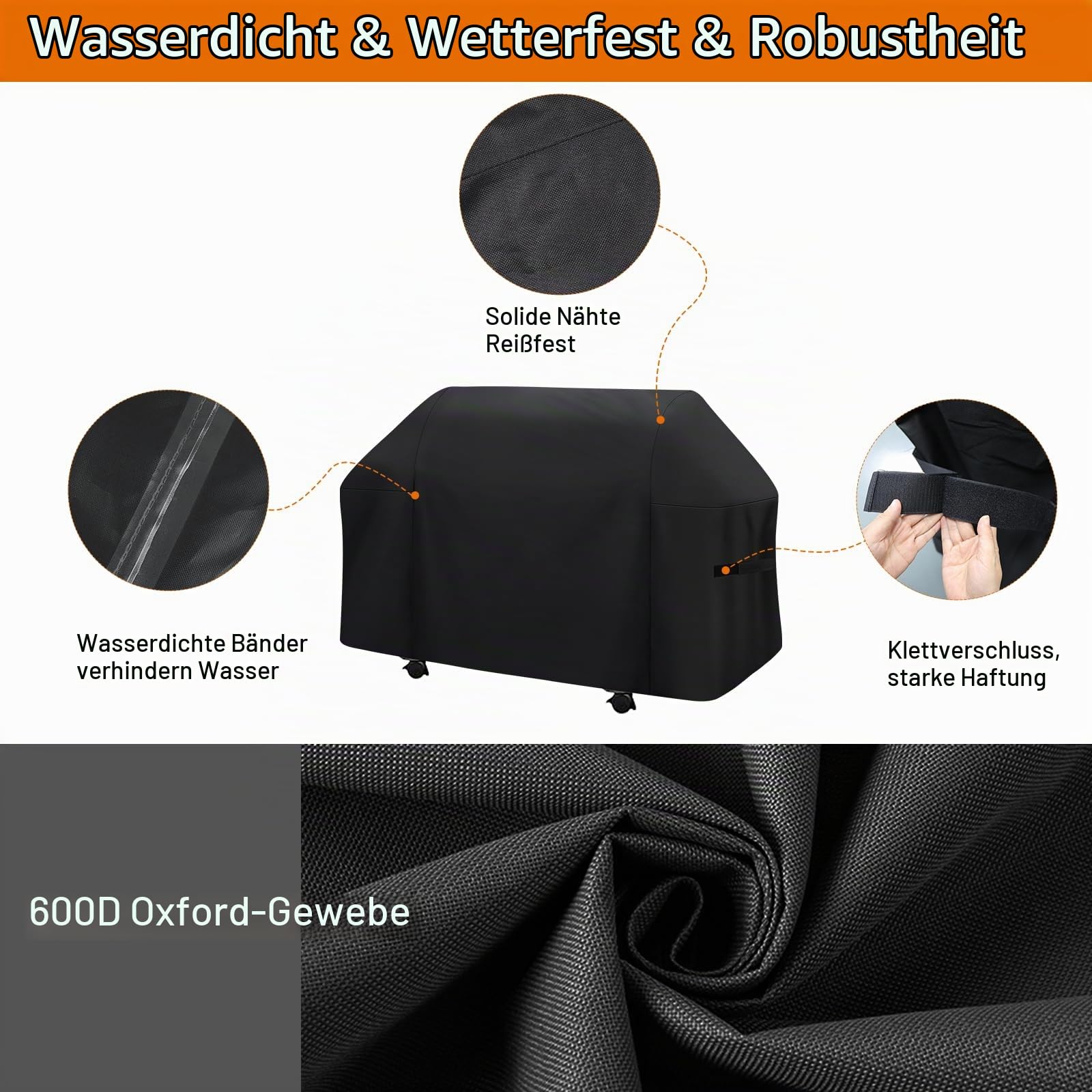Grillabdeckung 208 cm - Grill Abdeckung für Weber Summit 600 Series, Genesis