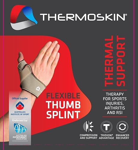 Miniatura 2 de Thermoskin Férula flexible para pulgar derecho, beige, pequeña