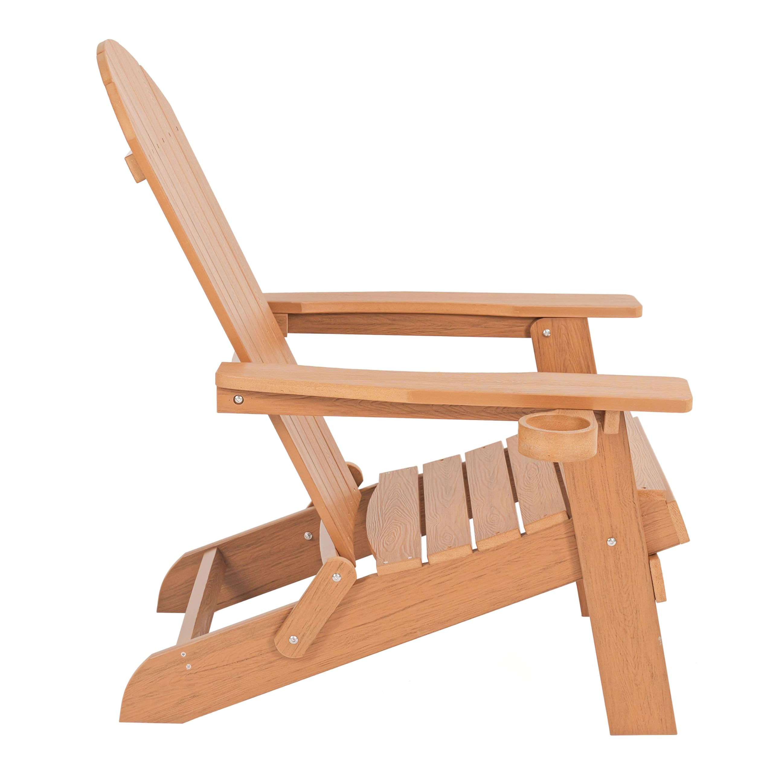 AXI Claire Chaise Adirondack, Transat Plastique, Marron | Chaise De Jardin, 1 Personne/Fauteuil Exterieur/Chaise Exterieur | Transat À Dossier Haut - 84,5 X 77 X 95,5 Cm