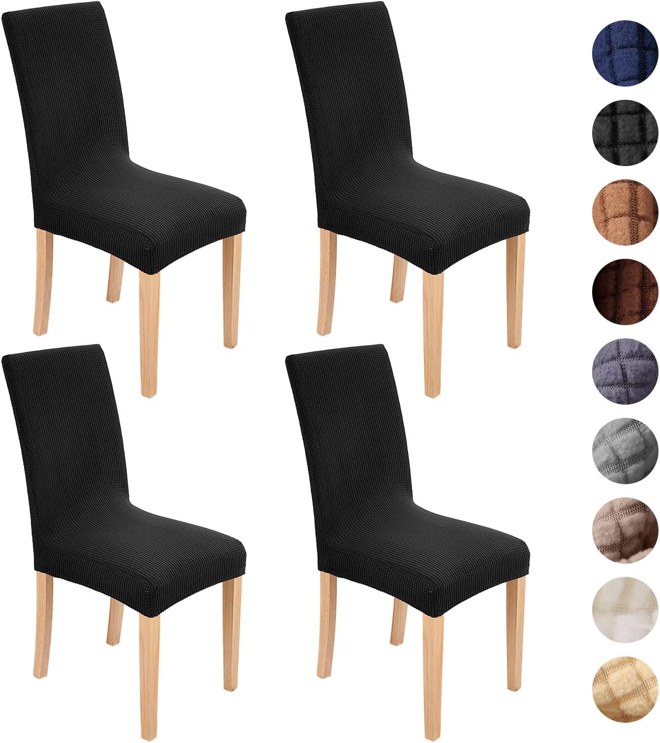 BESBESME Dining Chair Covers Washable Stretch Parson Chair