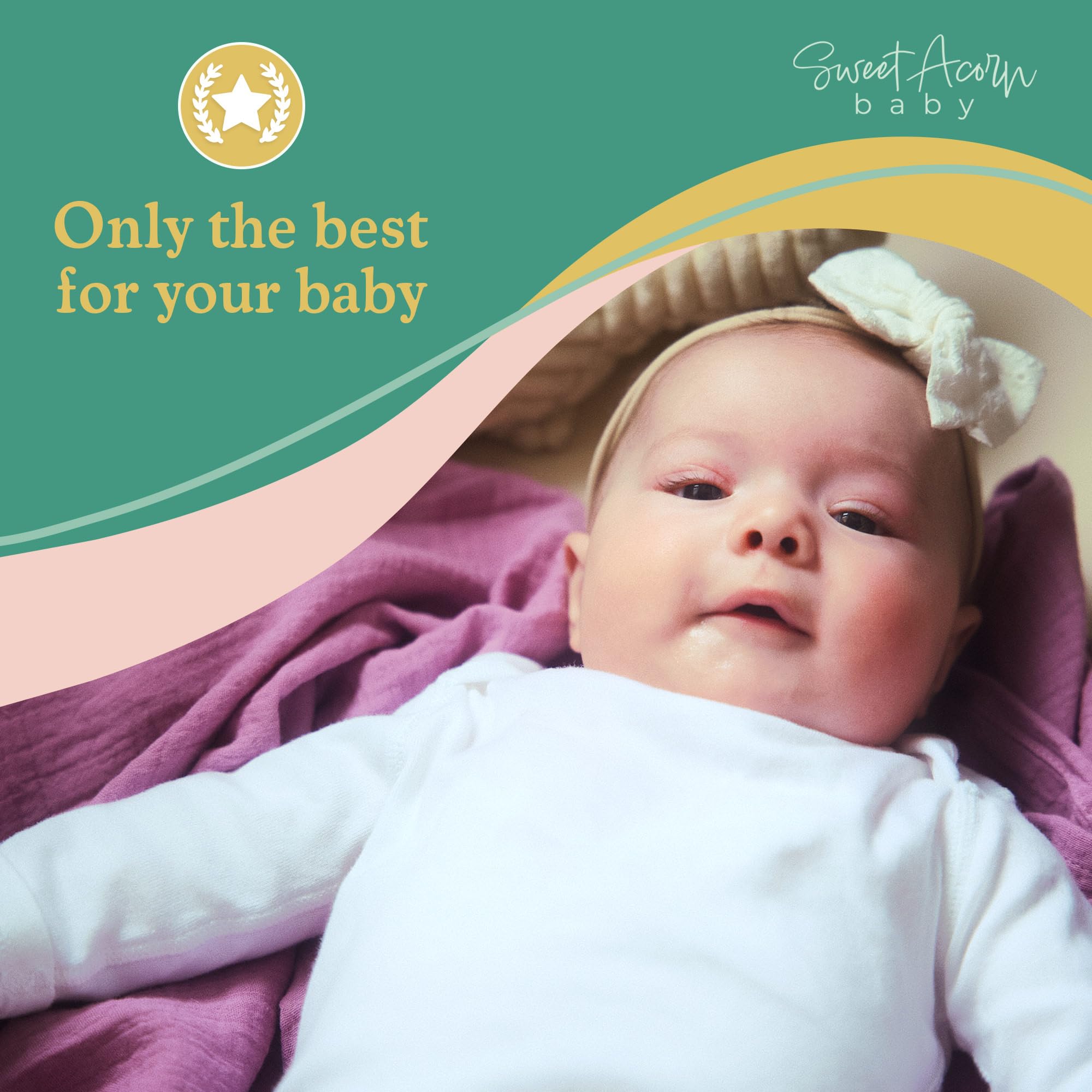 Manta de muselina para envolver – Manta de muselina de algodón suave para recién nacidos, bebés y niños pequeños, comodidad para todas las estaciones, esencial para bebés, verde, amarillo
