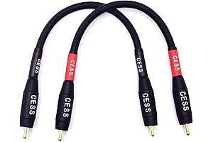 CESS 3 FT RCA Cable Heavy-duty Phono Male to Phono Male with Waterproofing