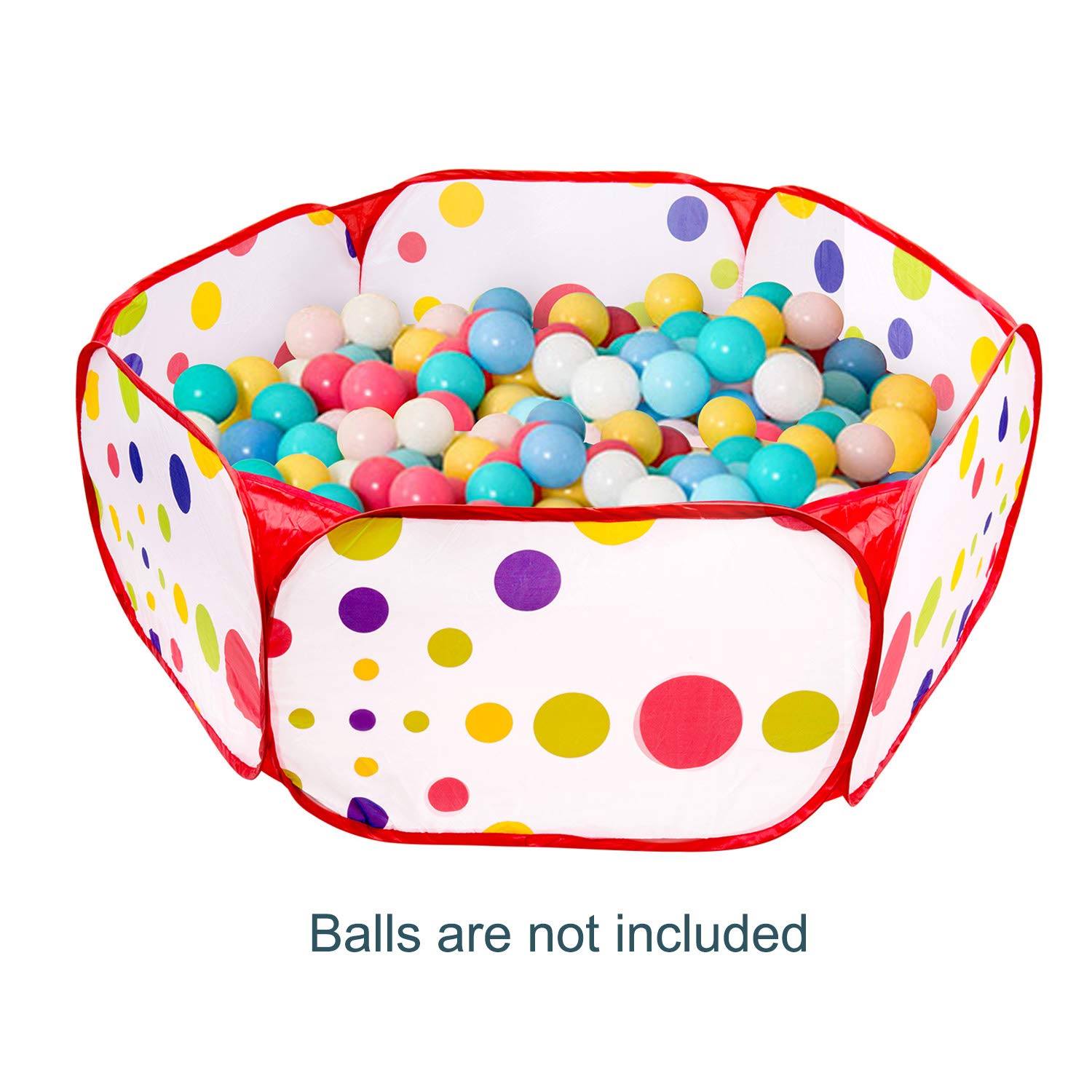Piscine di palline per Bambini, 120CM Piscinetta da Gioco Pieghevole, Ball Pool, Piscina Tenda per Interni ed Esterni con Borsa Cerniera, Regalo per Ragazzi e Ragazze(Palline Non Incluse)