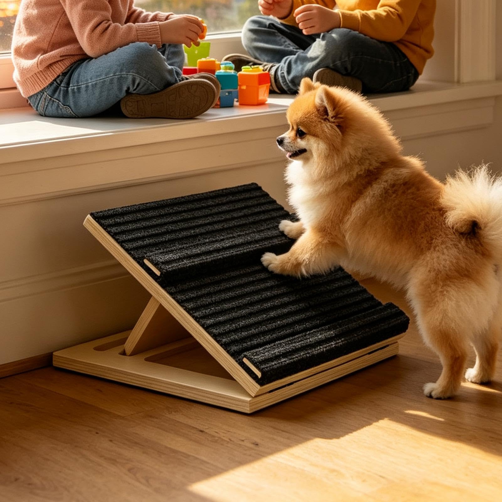 Rampa Scale Animali Scalini Regolabili Antiscivolo In Legno Per | Rampa Per Cuccioli Da Divano Uso Domestico Quotidiano Camera Appartamento Comodino Soggiorno Studio Davanzale
