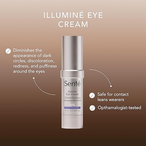 Miniatura 2 de Senté Illuminé - Crema de ojos para disminuir las ojeras, la decoloración, el enrojecimiento y la hinchazón alrededor de los ojos, con HSA