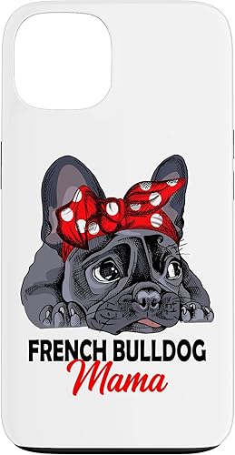 iPhone 13 Frenchie Mama Lindo Bulldog Francés Perro Mamá Divertida Caja De Regalo Para Mujer
