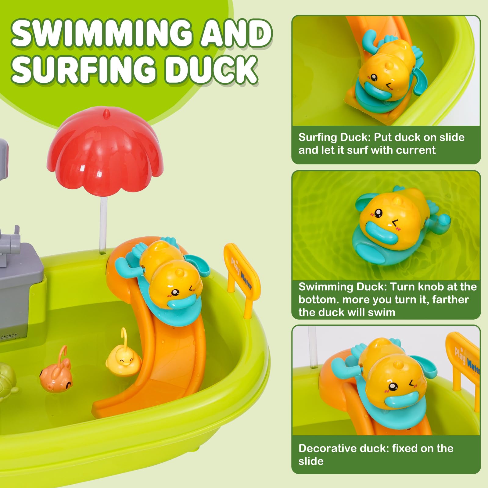 Spülbecken Spielzeug Kinder Spielspüle,kinderwaschbecken Küchenspüle Spielzeug Set Mit Angelspiel Schaummaschine,Wasserhahn Kinderküche Role Play Ab 3 Jahre