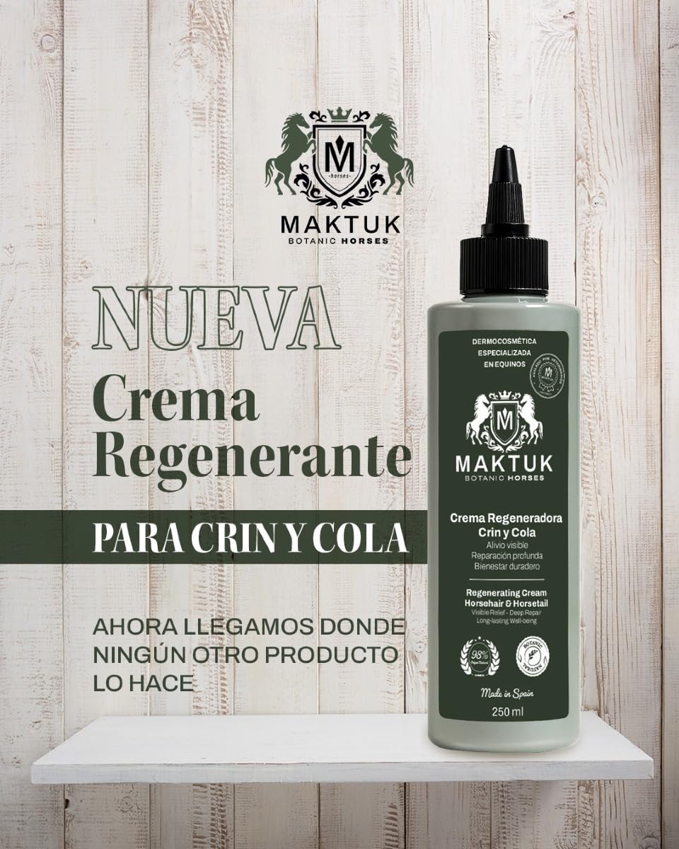 Maktuk Horses | Naturalny przeciwświądowy, regenerujący balsam na włosia i ogona, szybkie łagodzenie swędzenia i podrażnienia | Pomoc w regeneracji włosów