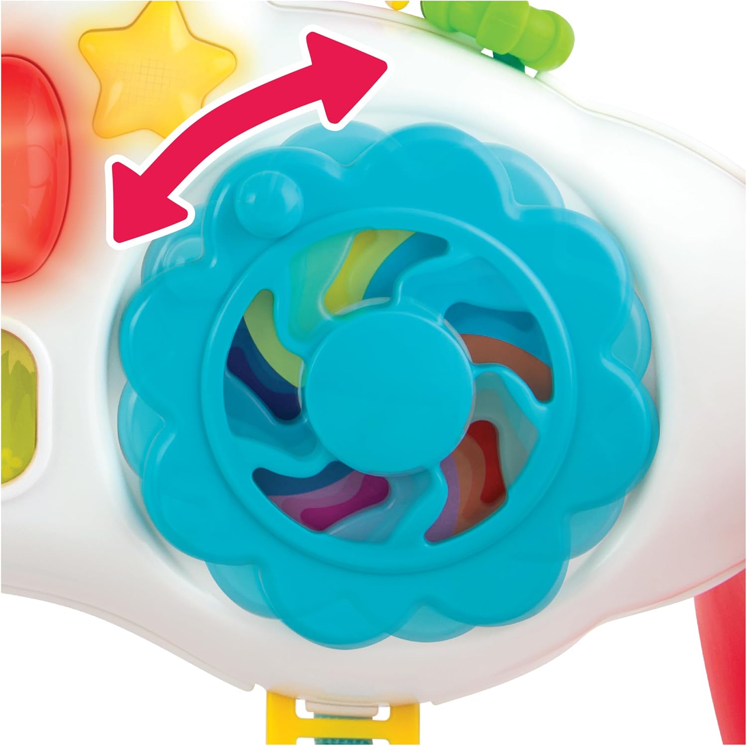 winfun Grow with Me Multi Color Melody Gym – 3-Stage Baby Play Gym with Lights, Music, Rattles & Tactile Toys – Sensory & Motor Skill Development for Newborns & Up – Includes Batteries