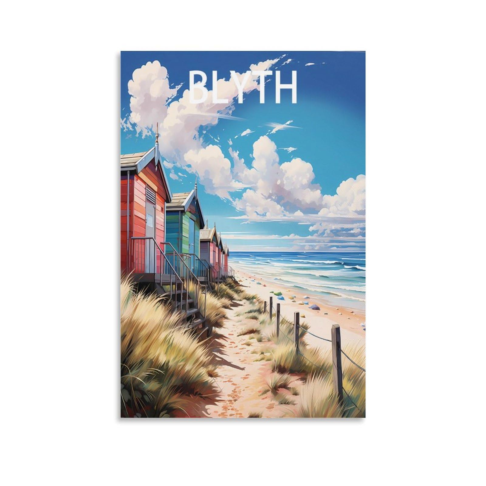 2000 Piece Puzzle for Adults，Blyth Beach England Puzzles for Adults Teens Kids 2000 Pieces Impossible Puzzles Games Gift Toys Home Decoration 100x70cm