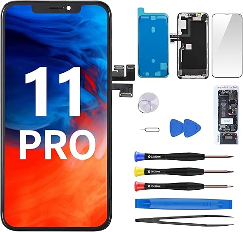 Para iPhone 11 PRO Reemplazo de pantalla con altavoz de oído Sensor de proximidad 5.8 "11Pro Pantalla LCD Digitalizador 3D Touch Kit de reparación