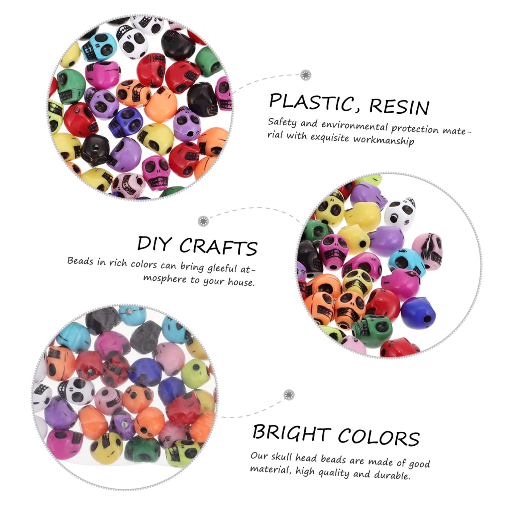 10 Perline Teschio In Acciaio Inox | Forme Miste 5-16 Mm | Per Bracciali, Collane E Decorazioni Halloween - Foto 9