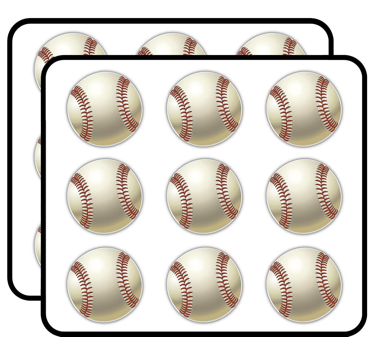 Baseball Ball Sport 2" 18 Pack Sticker for Scrapbooking Waterproof Vinyl Stickers for Water Bottle, Laptop & Phone Case