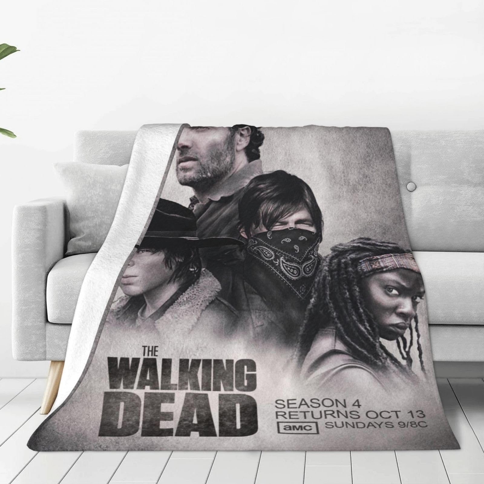 Amazon.com: CRAVEFER Flannel Cute Walking Movie Dead Blanket,Large Modern  Fleece Throw Blanket for Couch Bed Sofa Outdoor,Women Lightweight Warm  Plush Air Condition Blankets 80X60 : Home u0026 Kitchen