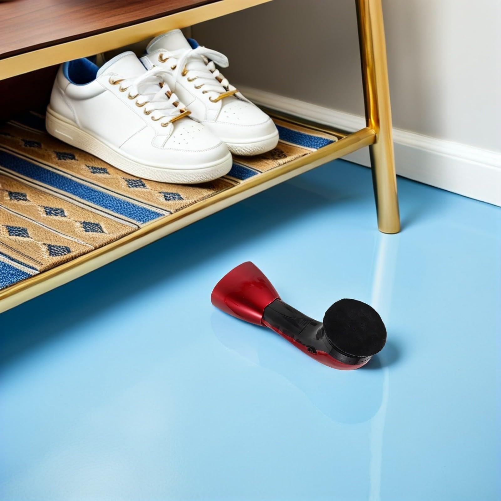 Cepillo Eléctrico para Zapatos Recargable con Cabezal Reemplazable | 1 Set, Fibra y Esponja, Portátil para Oficina y Hogar, Incluye Cabezales de Repuesto