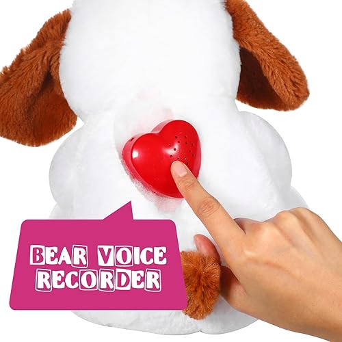 Miniatura 4 de Skylety Grabadora de voz para animales de peluche, caja grabadora de voz de animales de peluche de 20 segundos, grabadora de sonido con botón de oso