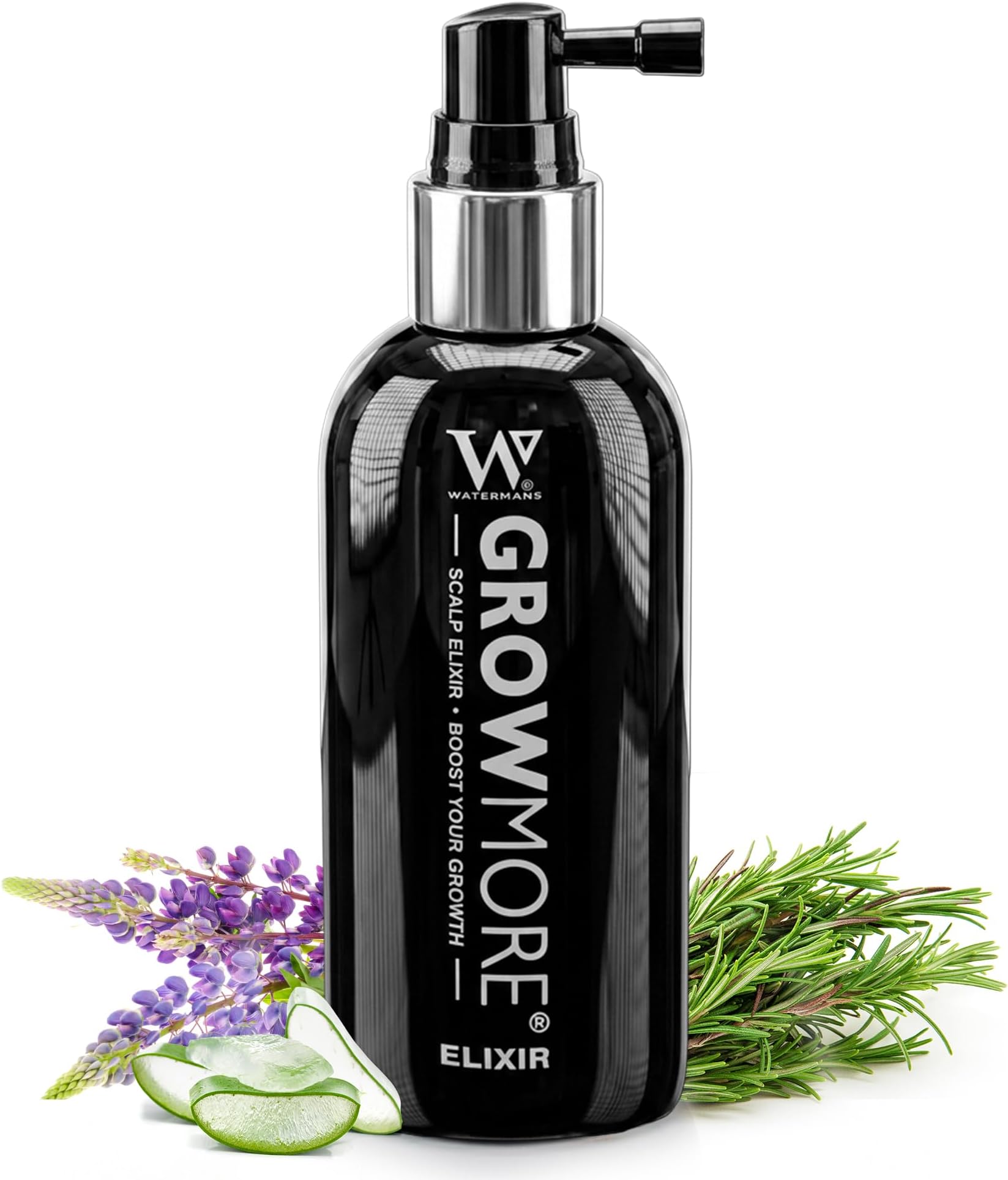 Grow More Hair Growth Serum | Supports Thicker, Stronger Hair with Biotin, Rosemary & DHT Blockers | Lightweight, Fast-Absorbing & Vegan | Helps Improve Scalp Density – 3.4 fl oz