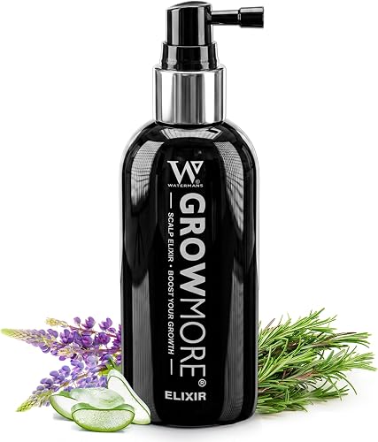 Watermans Grow More Elixir Scalp Treatment 100ml - Boost Your Growth & Hair Thickening leave in Hair Growth Serum