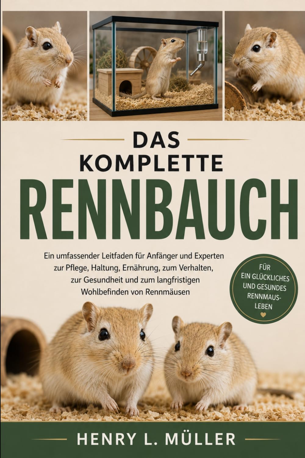 DAS KOMPLETTE RENNBAUCH: Ein umfassender Leitfaden für Anfänger und Experten zur Pflege, Haltung, Ernährung, zum Verhalten, zur Gesundheit und zum langfristigen Wohlbefinden von Rennmäusen