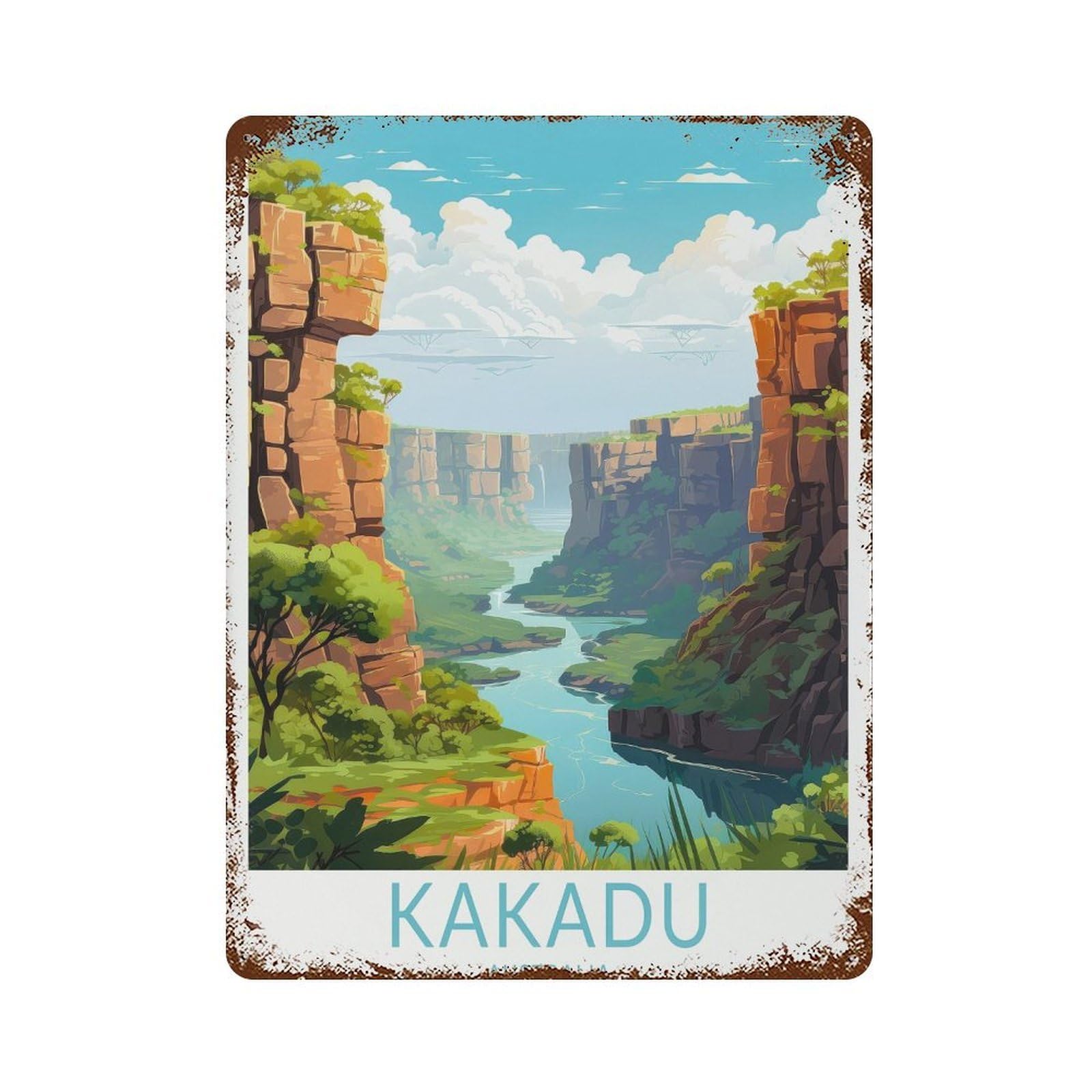 xiaoxiaoshen Kakadu Australia Travel Coastal House Warming Gifts Wall Decor Art Metal Tin Poster Modern Home Decor Art Home Bar Shop Decorations Vintage Sign 40x30cm
