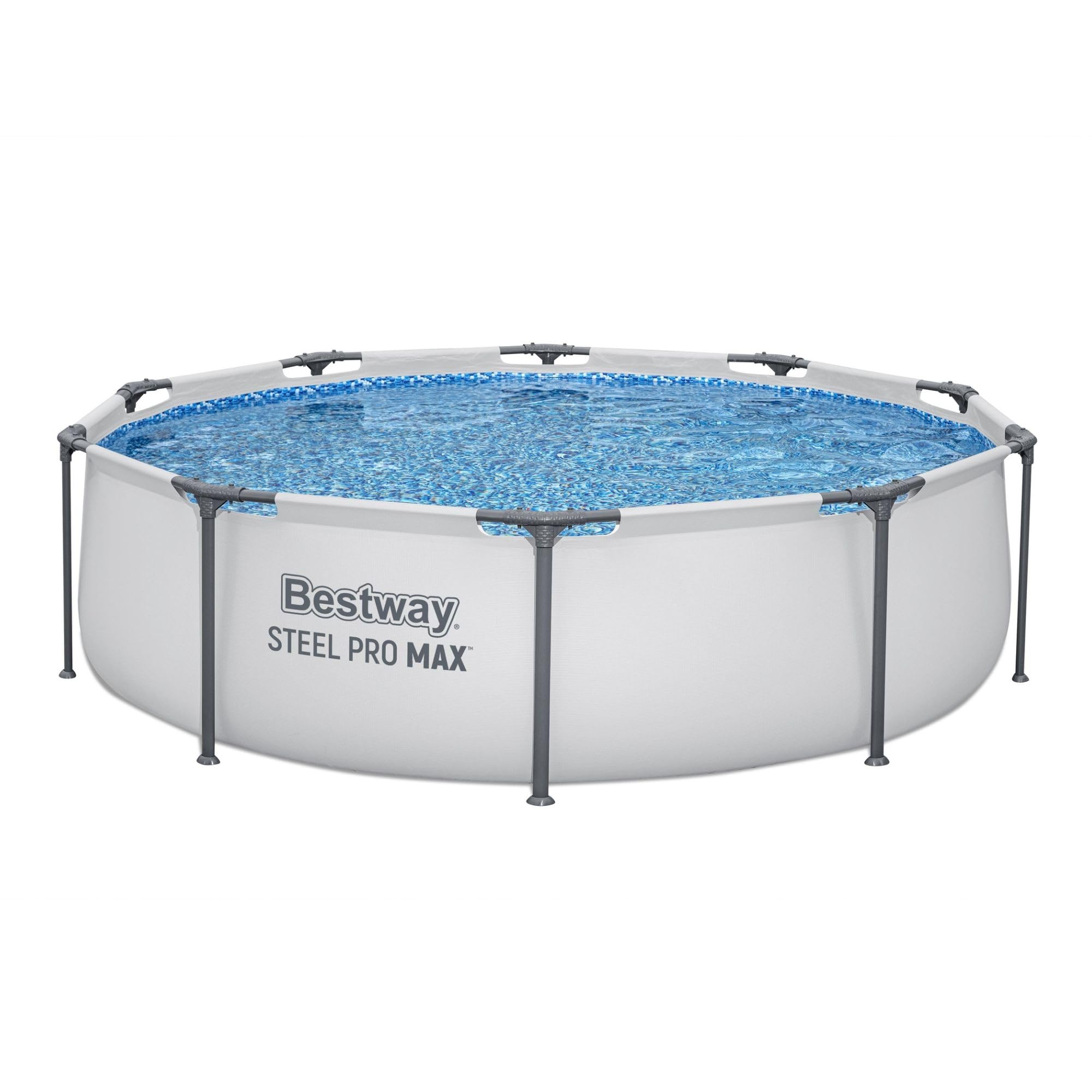 BESTWAY 56406 - Piscina Desmontable Tubular Steel Pro MAX 305 x 76 cm, Multicolor