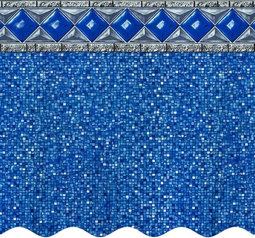 Smartline 24 ft Round Swimming Pool Liner | Crystal Tile