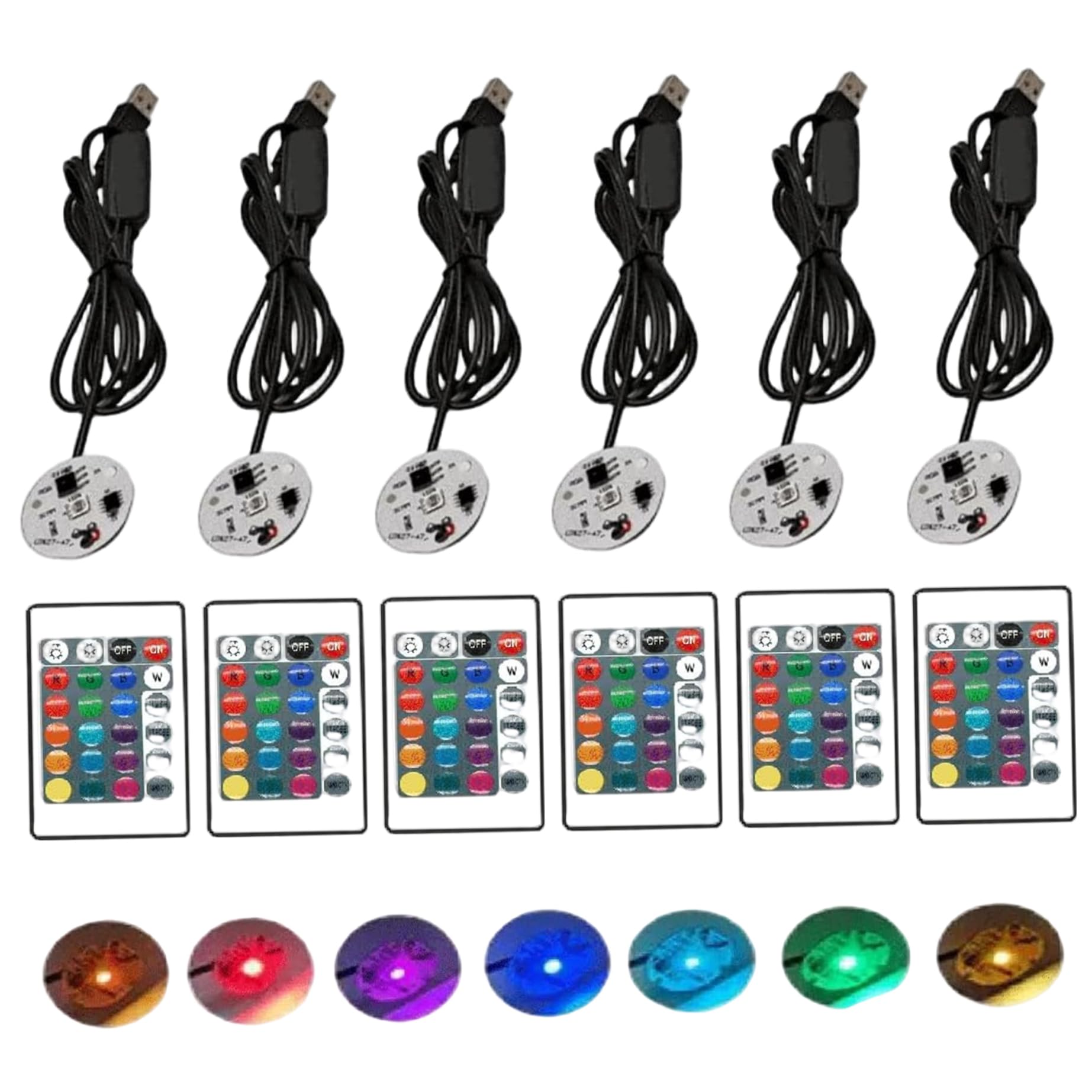 Luces LED para proyectos de resina con interruptor regulable de 3 colores 6