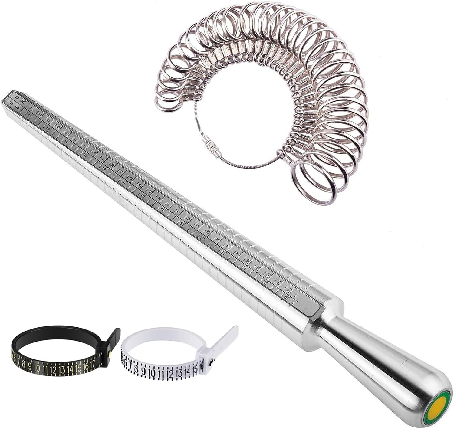 WGLILO Ring Sizer Measuring Tool with Aluminum Mandrel, 27