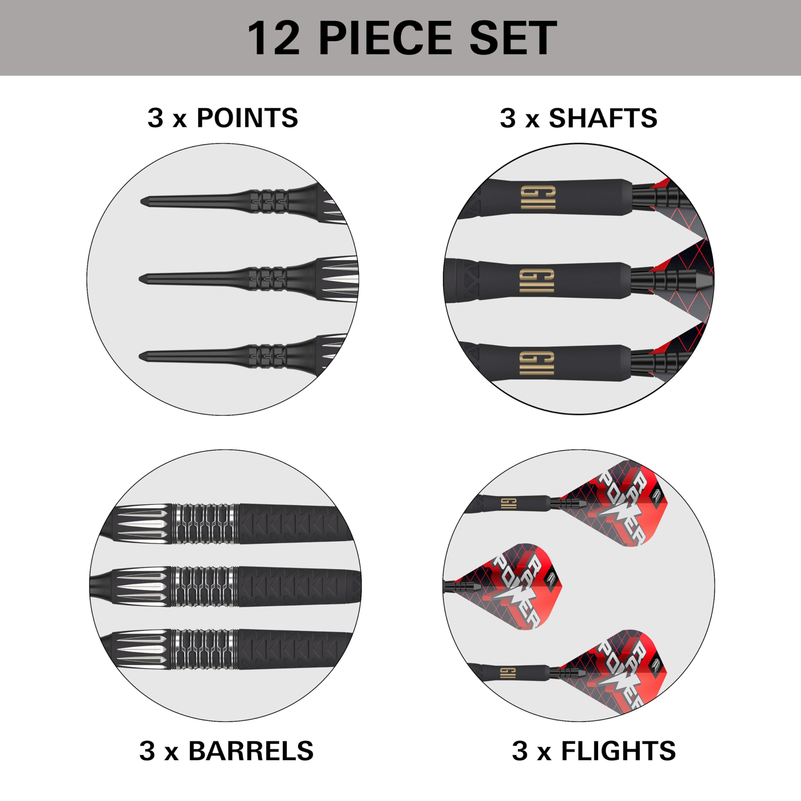 Target Darts Phil Taylor Gen 11 Power 9-Five Softdarts 95% Tungsten Raw Power G11 18g/20g Generation 11 Spieler Edition Pixel Tip Dart Set für E-Dart Dartpfeile mit Kunststoffspitze