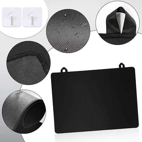 1 Pièce 61x52cm Protege Plaque Induction Protection Couvre Plaque Inductionc Tapis Plaque Induction Protège Anti Rayures Non Slip pour Cuisinière à Induction (Noir) - 3