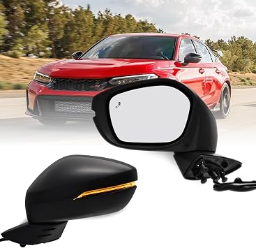 8 Pins Left Driver Side Mirror For 2022-2026 HONDA CIVIC
