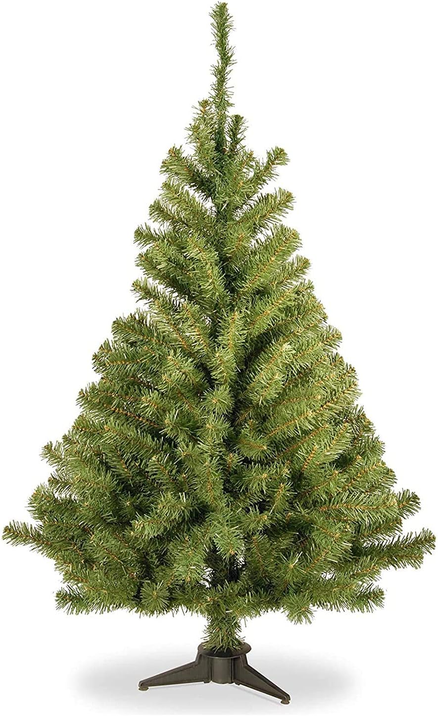 National Tree Company 4 ft Unlit Kincaid Spruce Mini Artificial Christmas Tree, 269 Tips, Includes Stand, Green 4ft