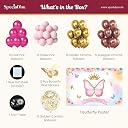 SpecialYou.in 65Pcs Butterfly Theme Birthday Decoration Kit For Girls Rubber, Butterfly Poster, Pastel Balloons For Decoration, B'day Decor Items For Baby Girl, Happy Birthday Decoration Items gallery image