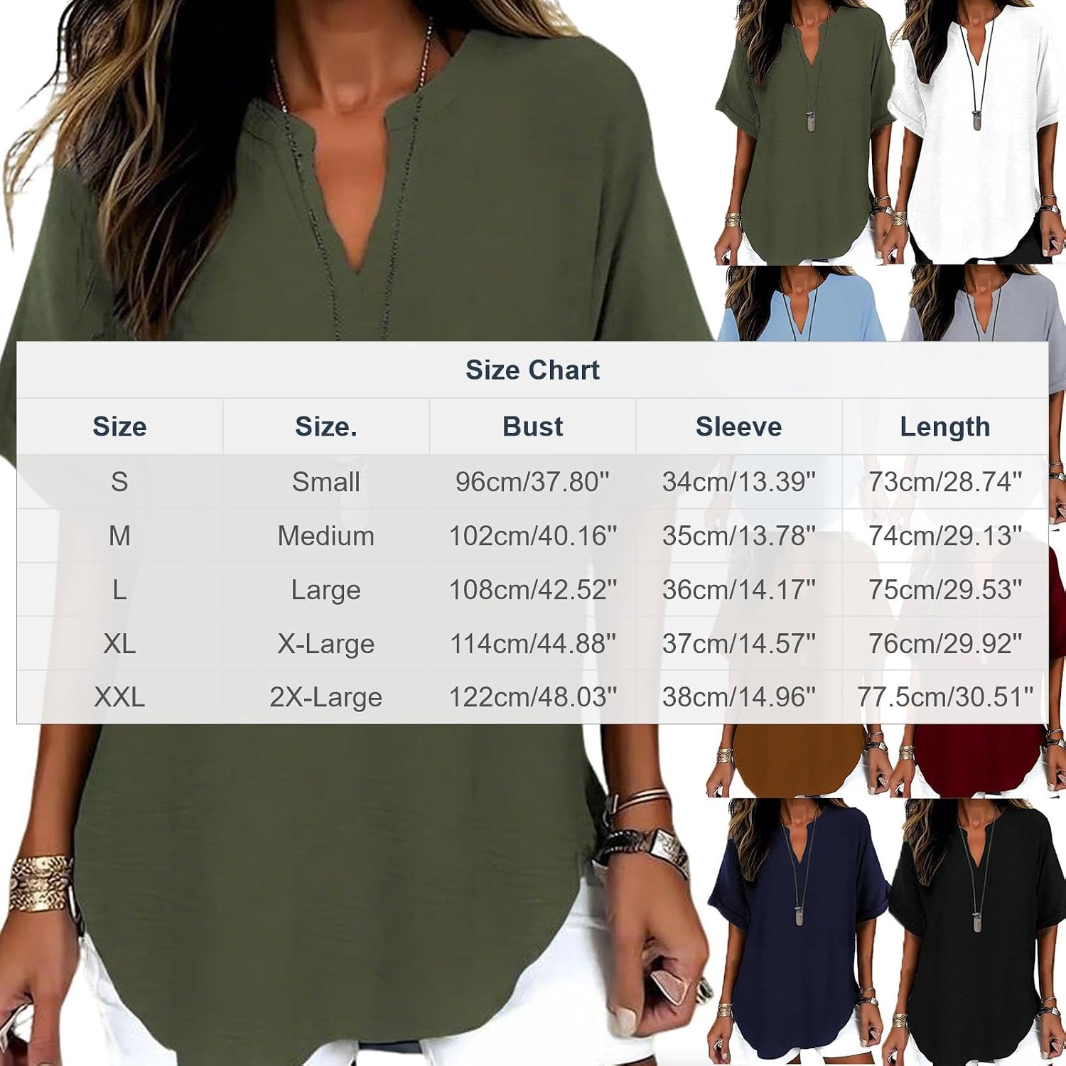 Womens Short Sleeve Blouses Spring Summer V Neck Loose Tops Dressy Casual Summer Shirts Vacation Fashion Clothing