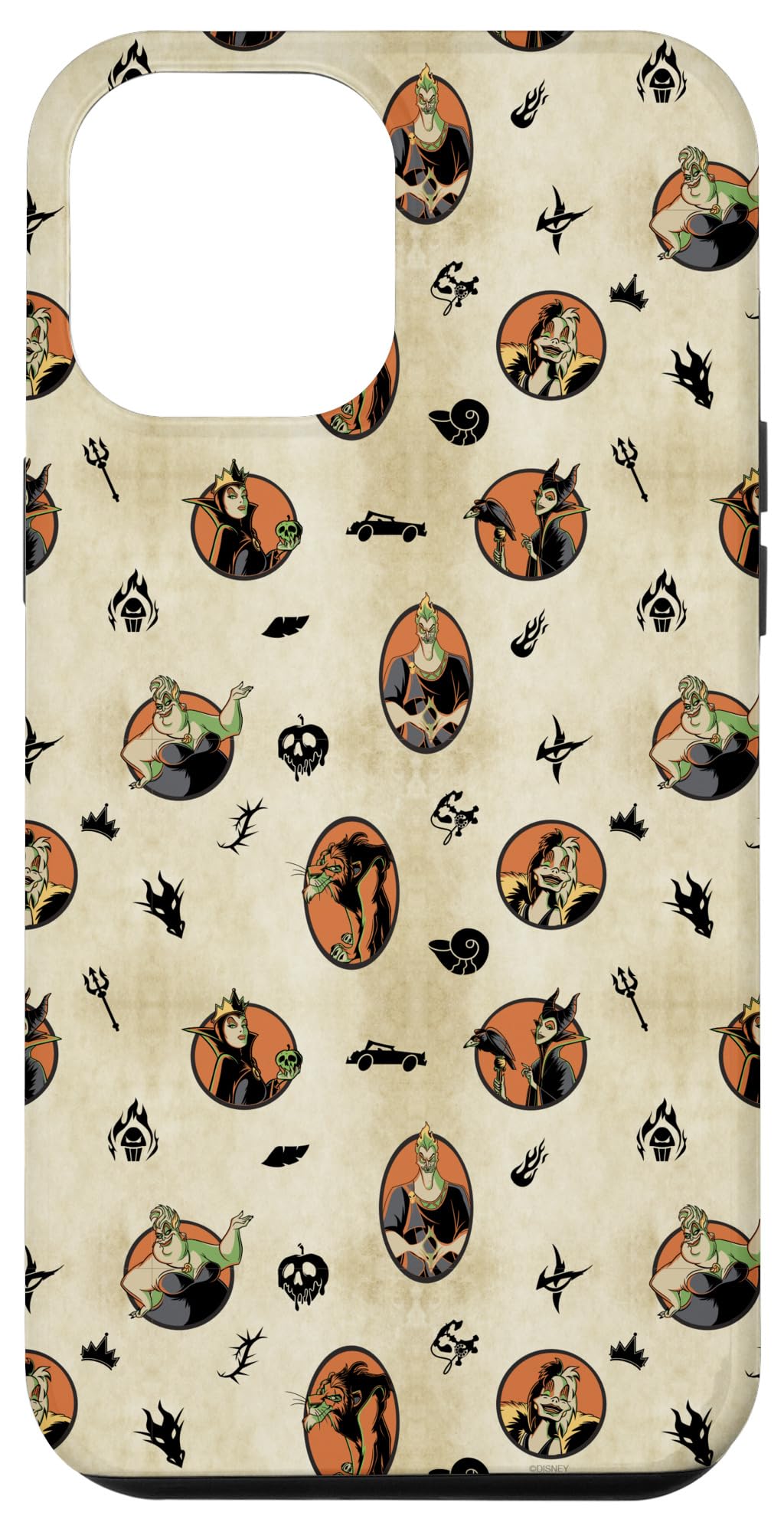 iPhone 13 Pro Max Disney Villains Spooky Halloween Pattern Case