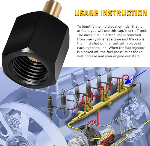 Miniatura 2 de EN-47589 9011 Juego de adaptadores de prueba de presión de combustible/bloqueo para Dodge Ram, GMC/Chevy, GMC de servicio mediano