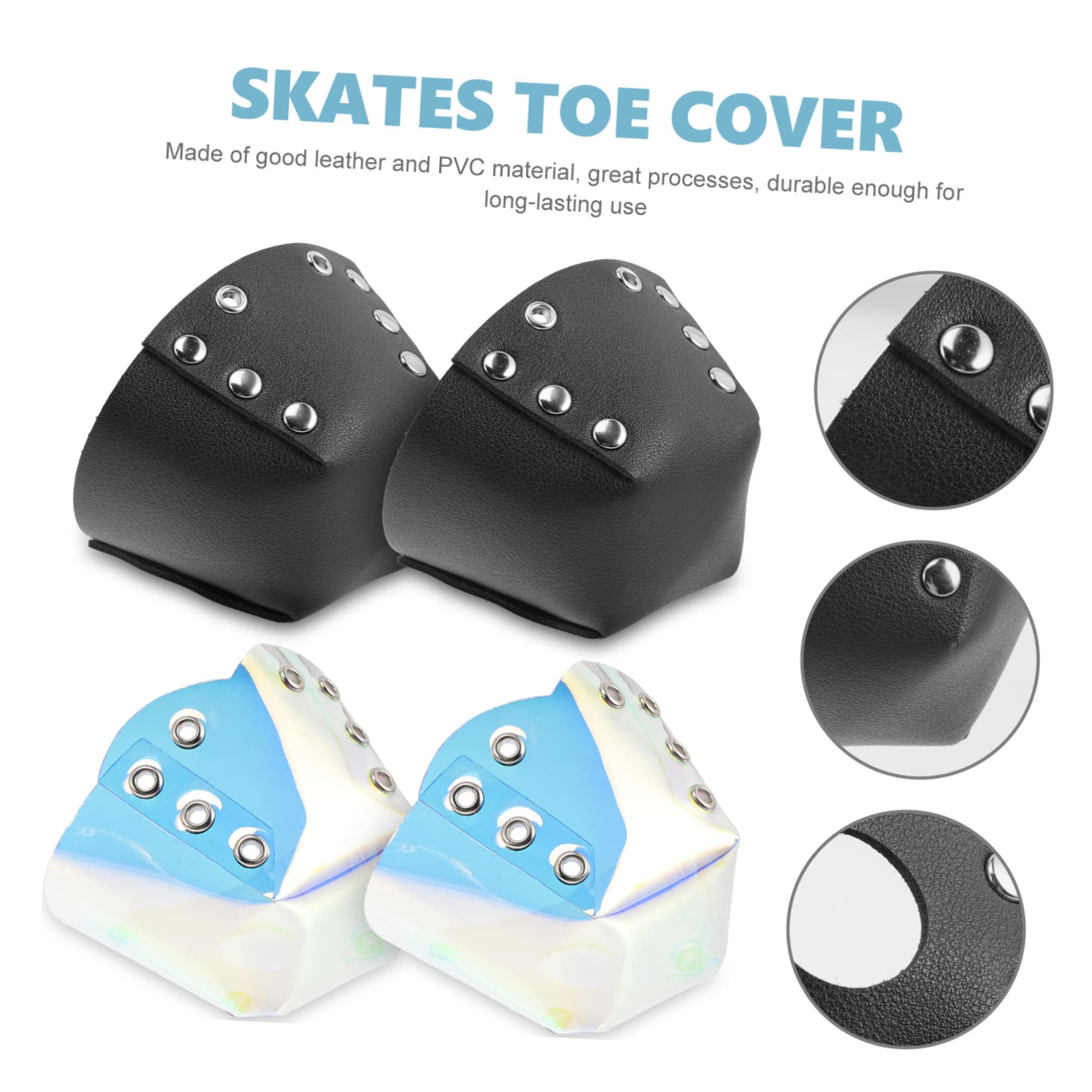 Toyvian Rollschuh Schutzkappen Für Zehen Schützende Zehenschutzvorrichtungen Für Rollschuhe Leichte Tragbare Zehenschützer Für Längere Skates