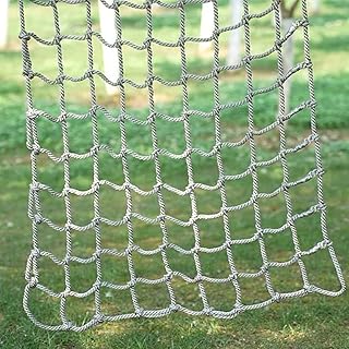 Climbing Net Playground Net for Kids，Treehouse Rope Ladder Safety Nets，Cargo Rope net，Indoor Outdoor Climbing Rope Wall Net，Balcony Banister Protection Fence Decor Mesh(Size:1m*3m)