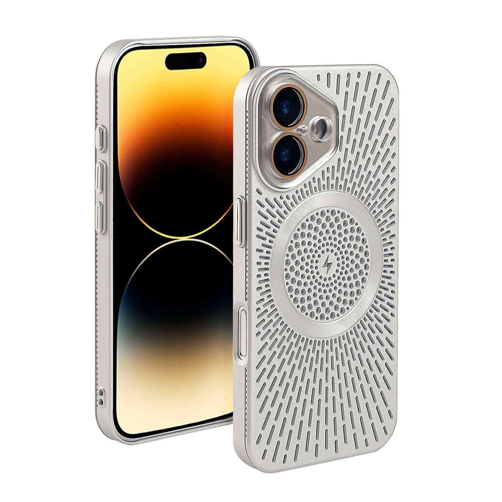 Photo 1 of xoniery Compatible with iPhone 16 Magnetic Case - Silver