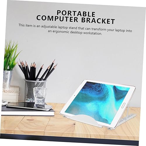 Miniatura 7 de 3 Pcs Portable Computer Bracket Desktop Stand Foldable Computer Holder Tablet Cradles Book Desk Stand Tablet Holder Stand Adjustable Laptop Rack