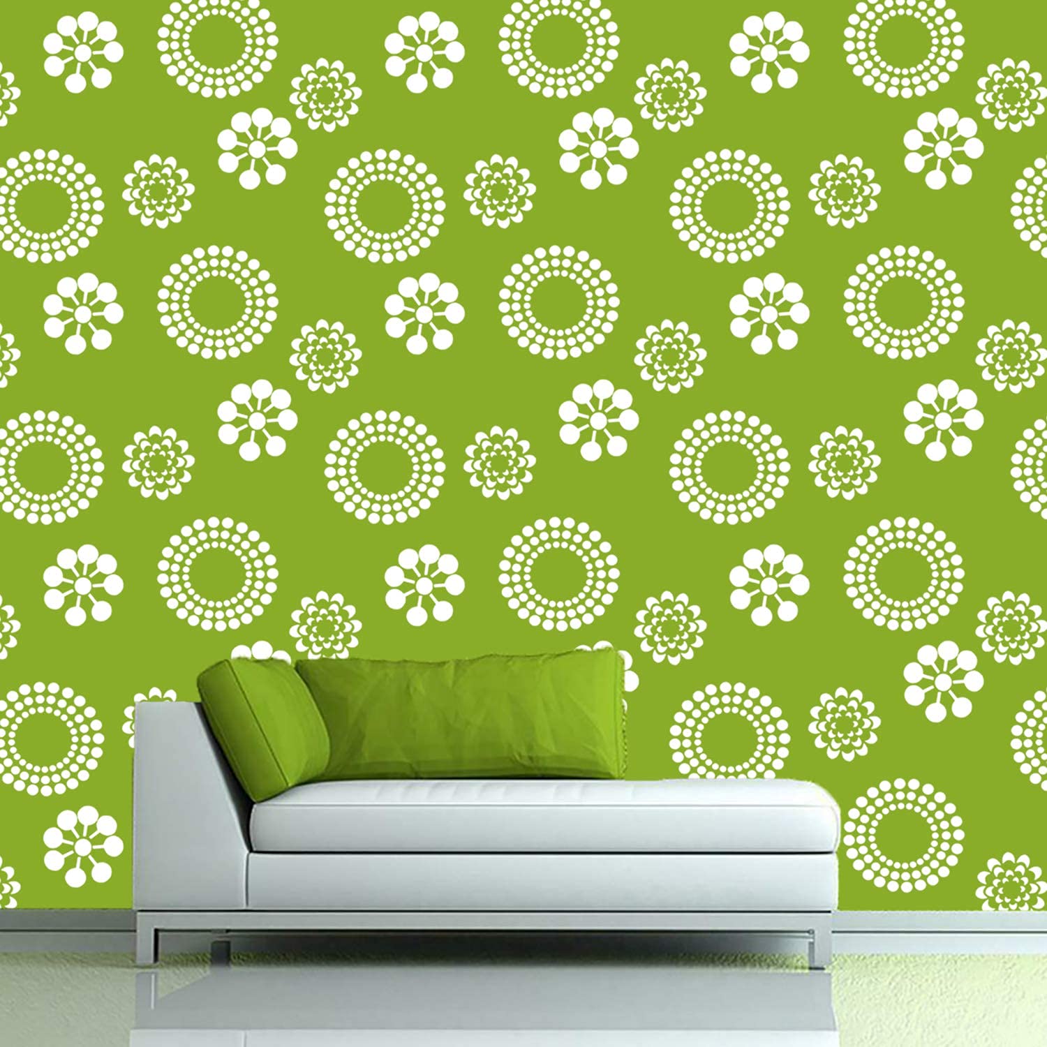 DECORNOW Damping Floret Reusable DIY Wall Stencil Painting, Suitable for Home Decoration, Wall Decoration Size : (16 inch x 24 inch) (B07VQJK5MB) Amazon Price History, Amazon Price Tracker