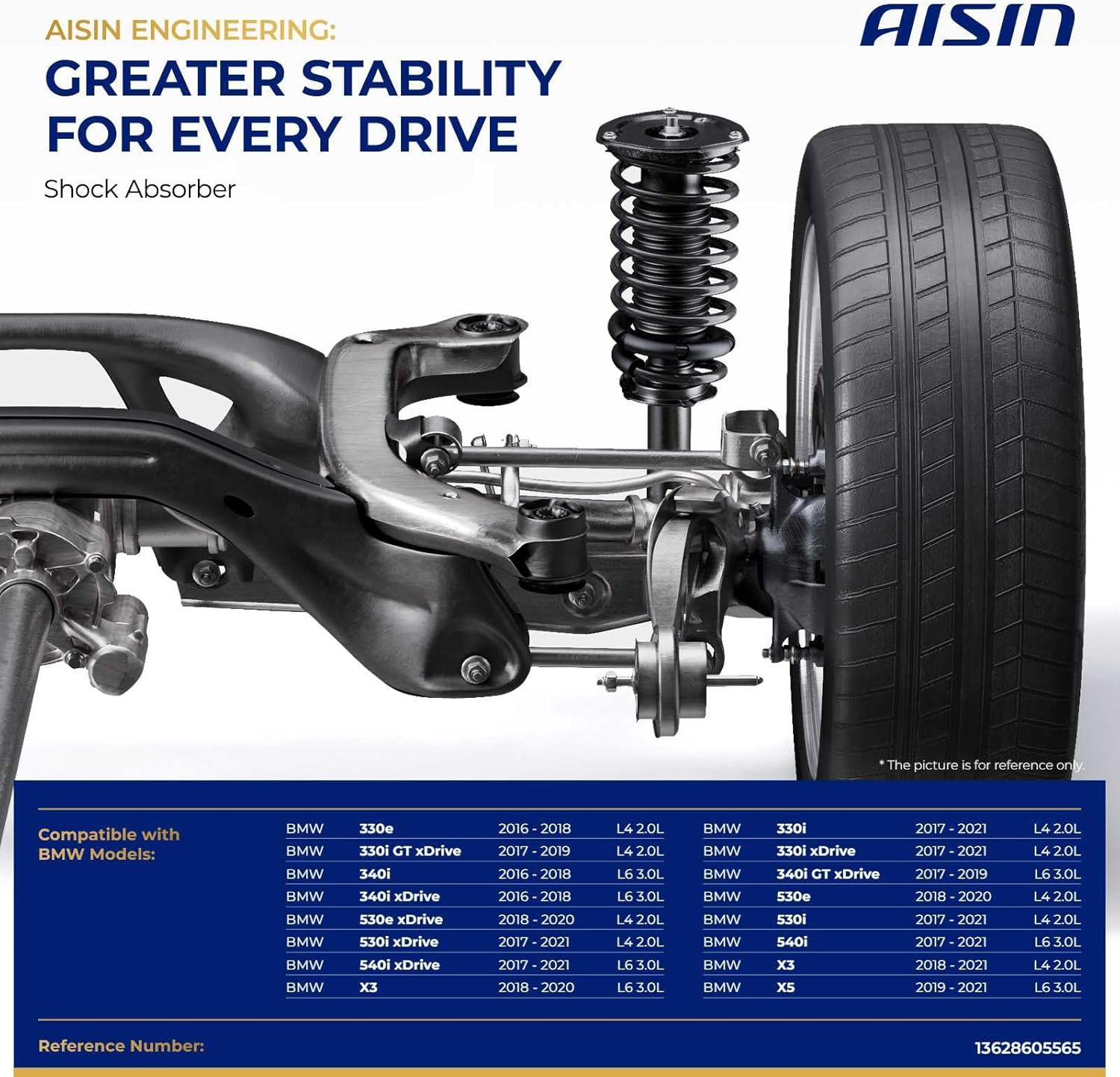 AISIN AFTERMARKET MAFBM-00171 Mass Air Flow (MAF) Sensor - Compatible with BMW 230i 330i 430i 530i 540i 740i M240i 2017-2021, X3 2018-2021, X4 X5 X7 2019-2021, X6 2020-2021 - with 4 Pins