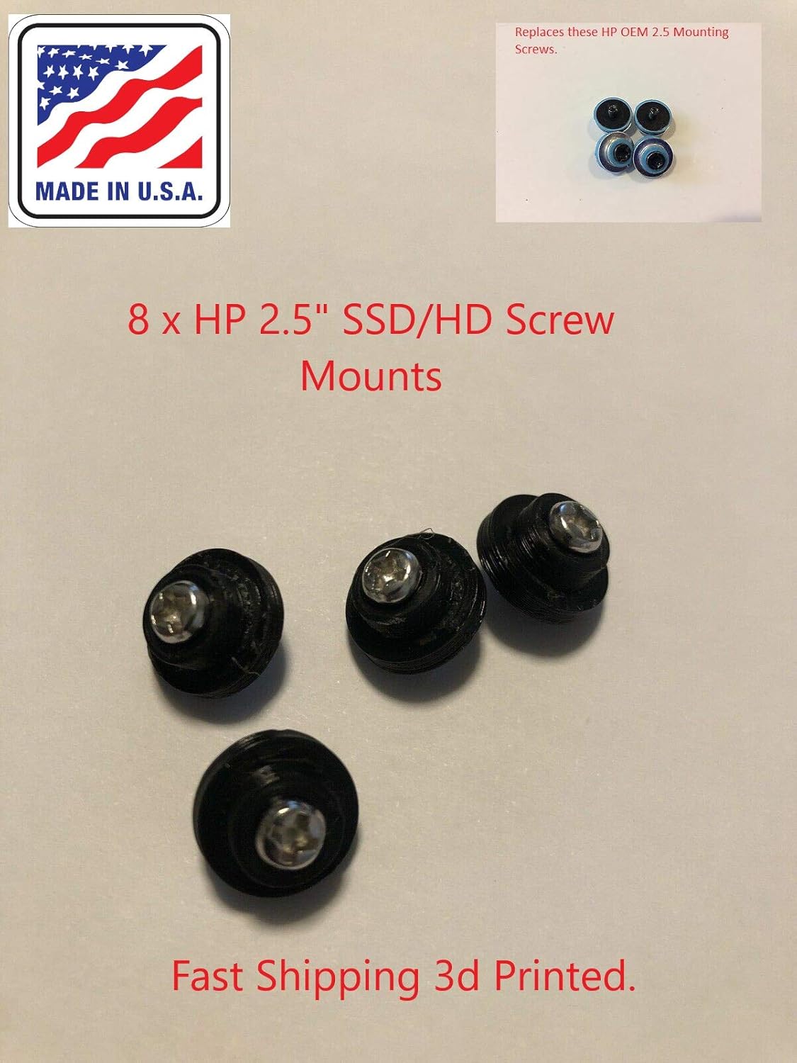 LN 8X 2.5 Hard Drive Mounting Screws for HP 6000 6005 Pro 8000 8100 8200 EliteDesk